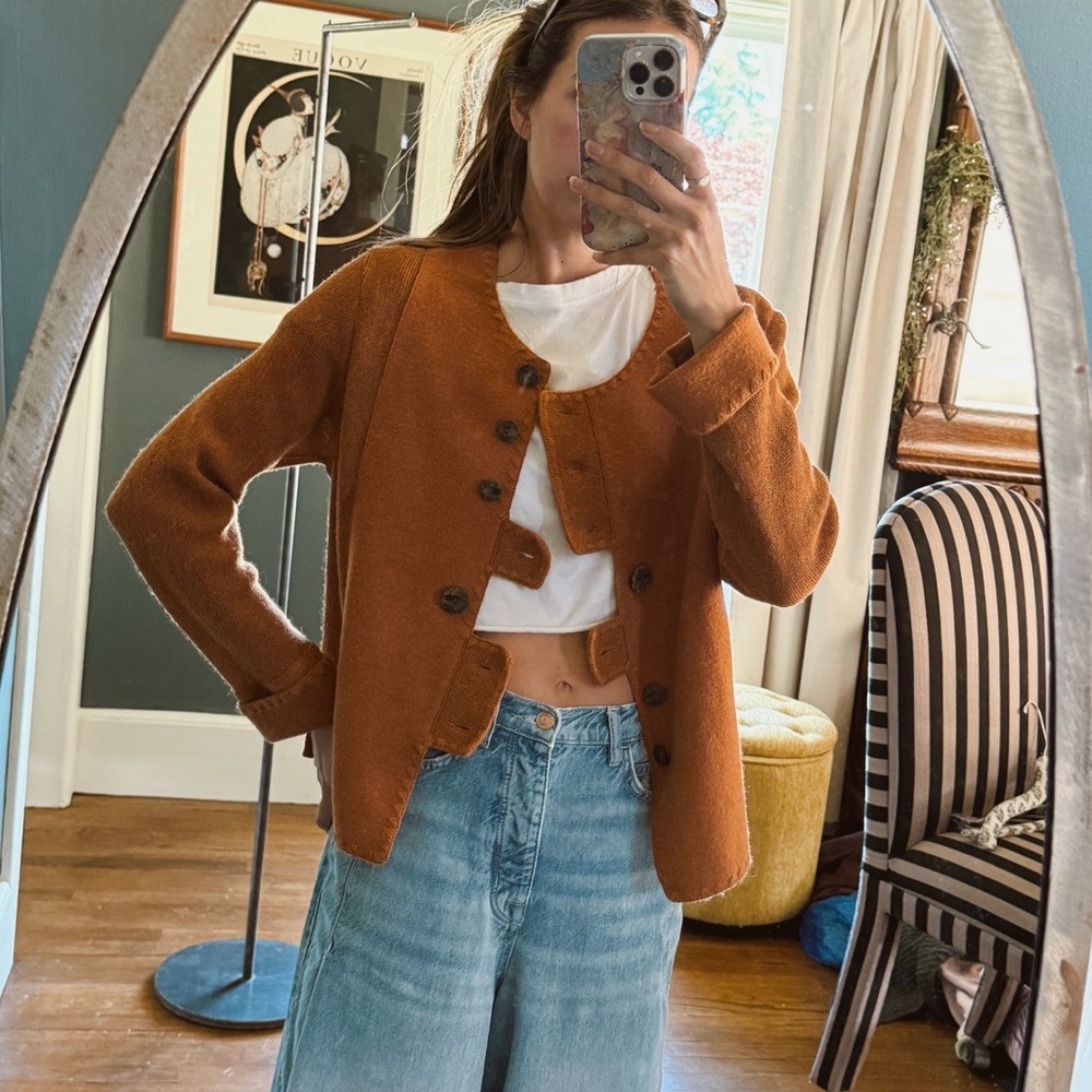 Beyond Threads Alpaca/Wool Sweater cardigan Sz Large - Picture 2 of 9